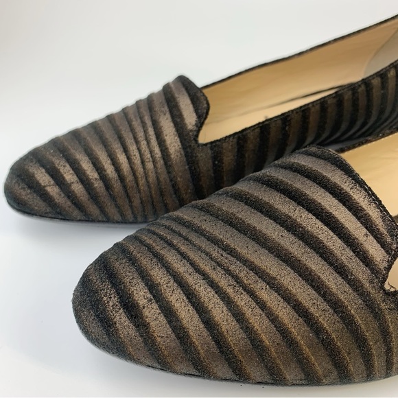 Ron White Black/Gold Women’s Slip-on Flats Cushioning Construction Size 7 - Picture 6 of 8